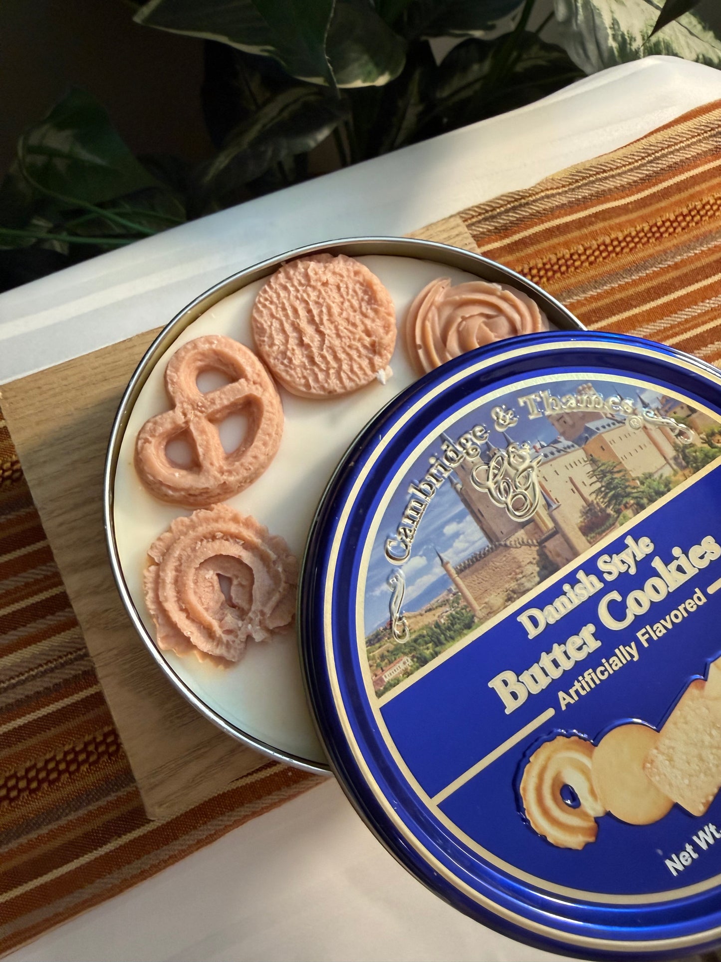 Danish Butter Cookie Tin Candle