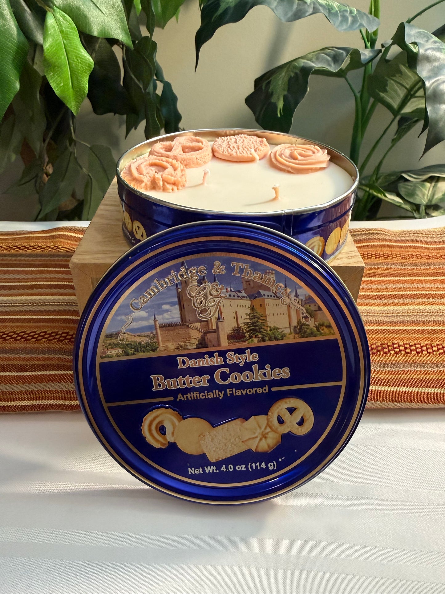 Danish Butter Cookie Tin Candle
