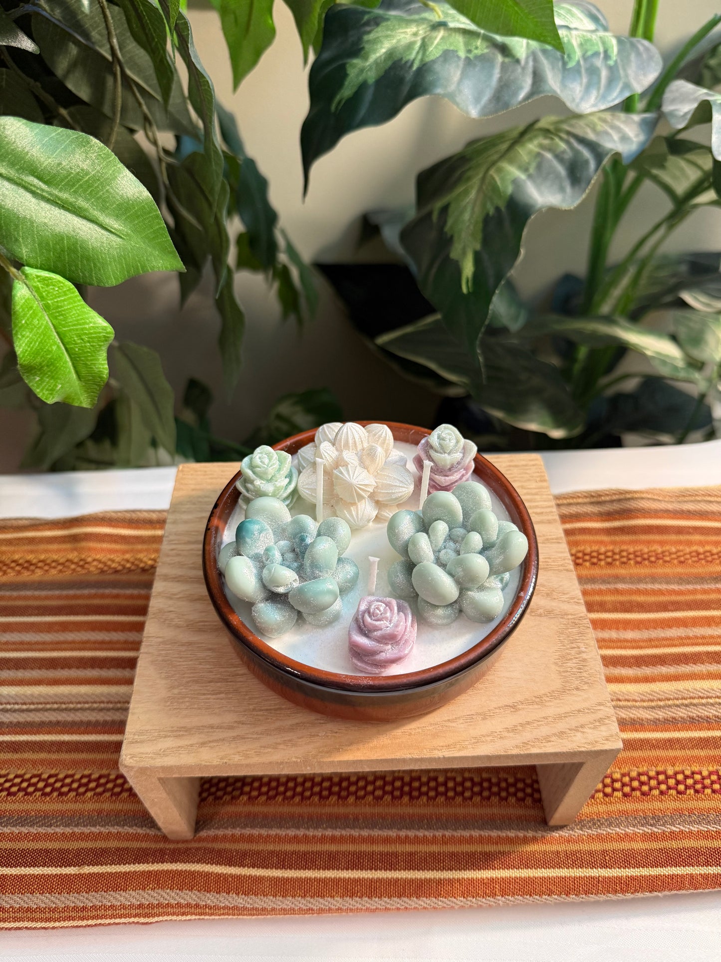 Ceramic Succulent Garden Candle