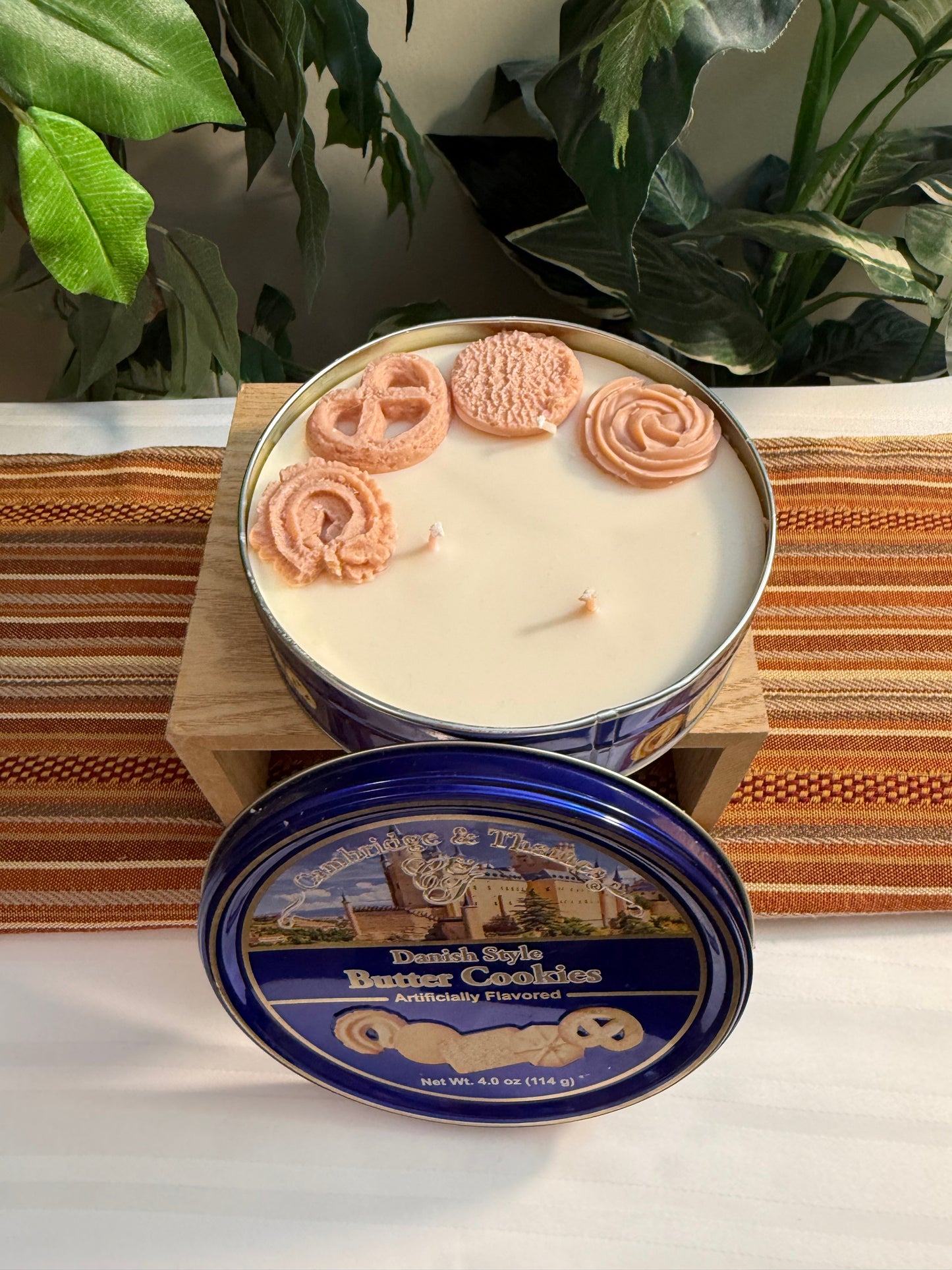 Danish Butter Cookie Tin Candle